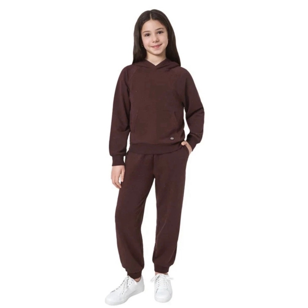 Mondetta Kids 2 Piece Fleece Hoodie Jogger Set Purple Size S 7/8 Tracksuit Cozy